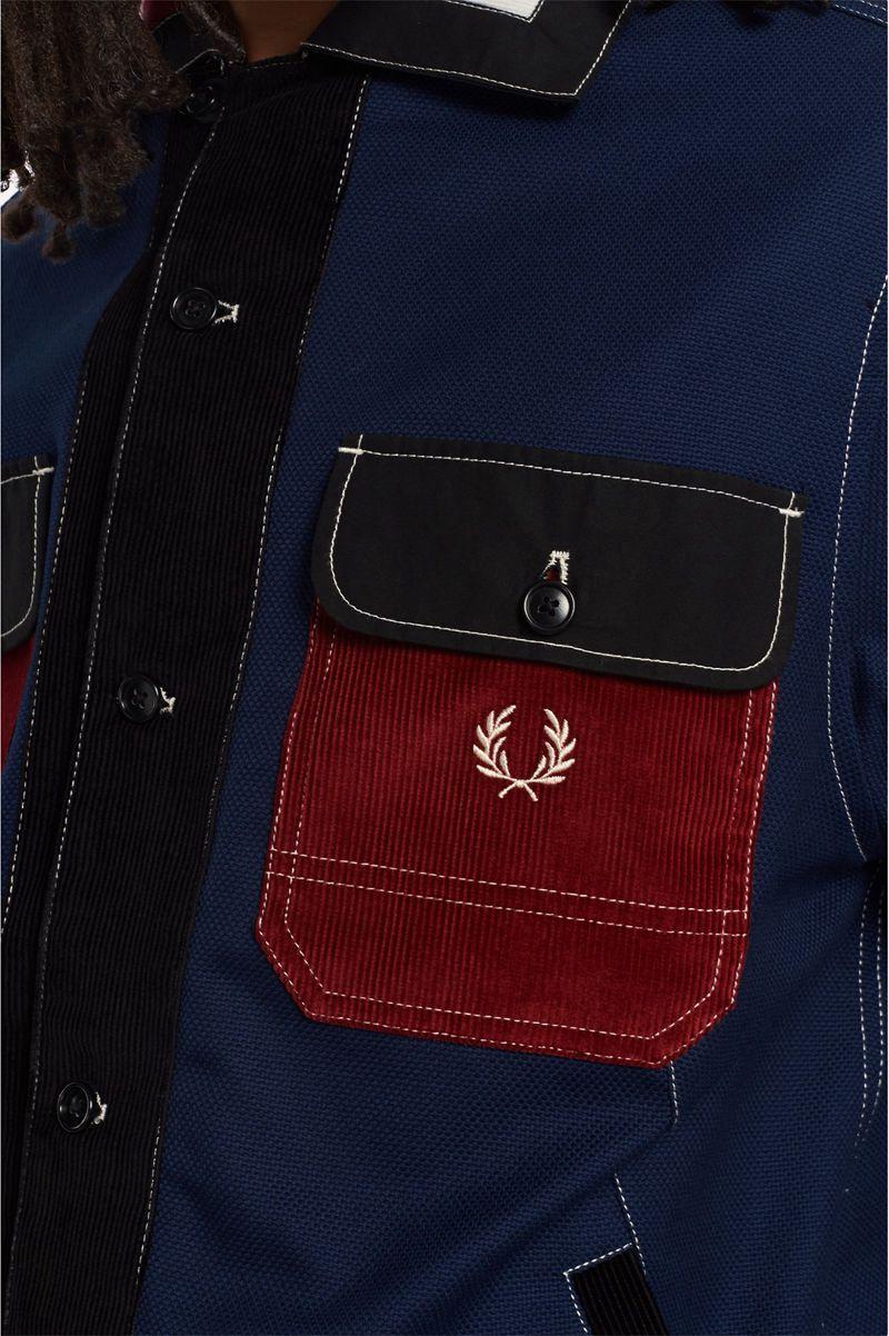 Light Navy Fred Perry SM3035 Men's Jackets | PH 1249GSOL